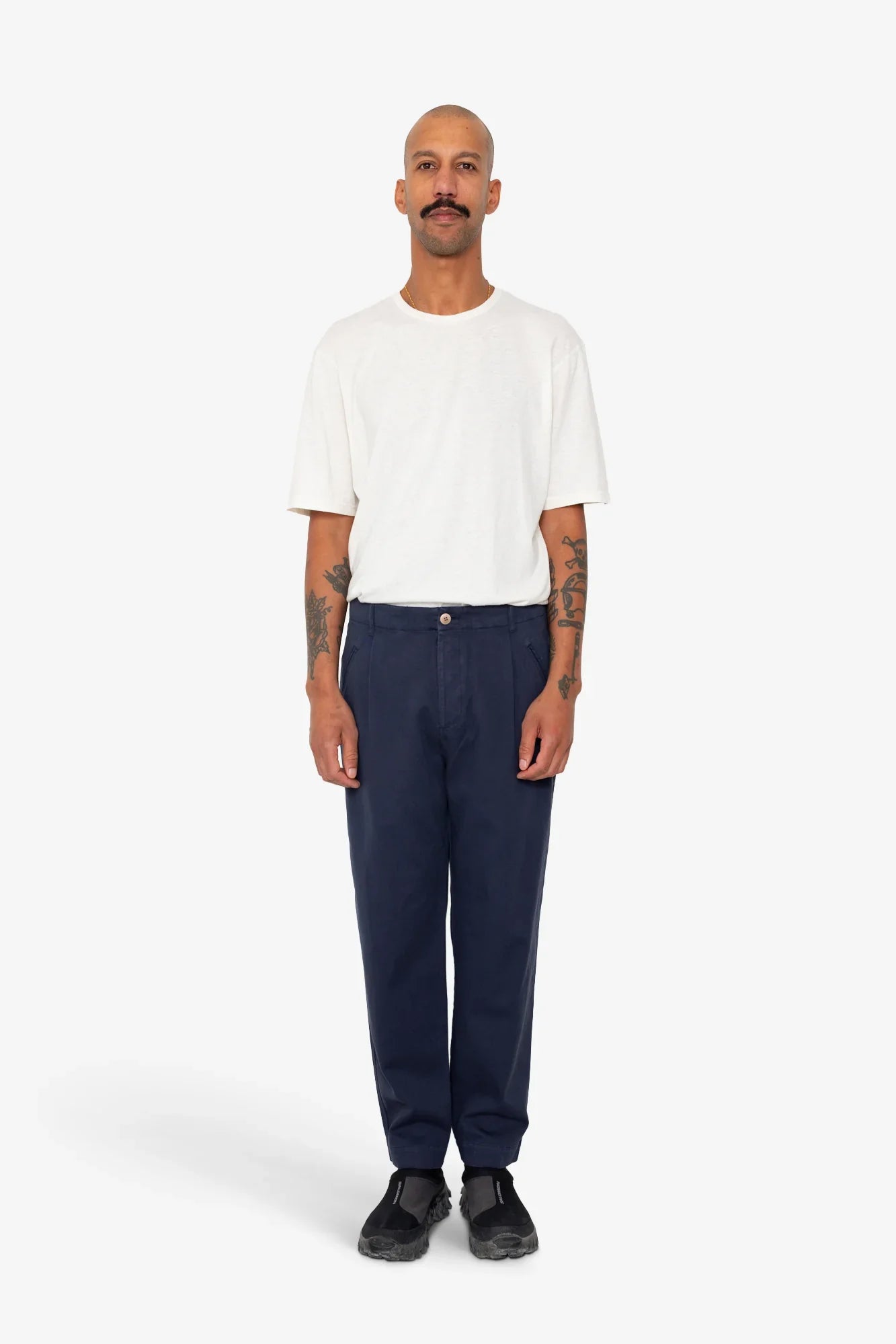 Folk Assembly Pant - Ink Blue Moleskin