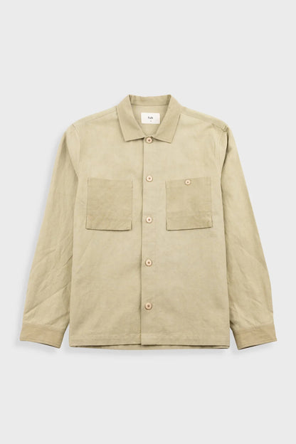 Folk Patch Overshirt Light Khaki