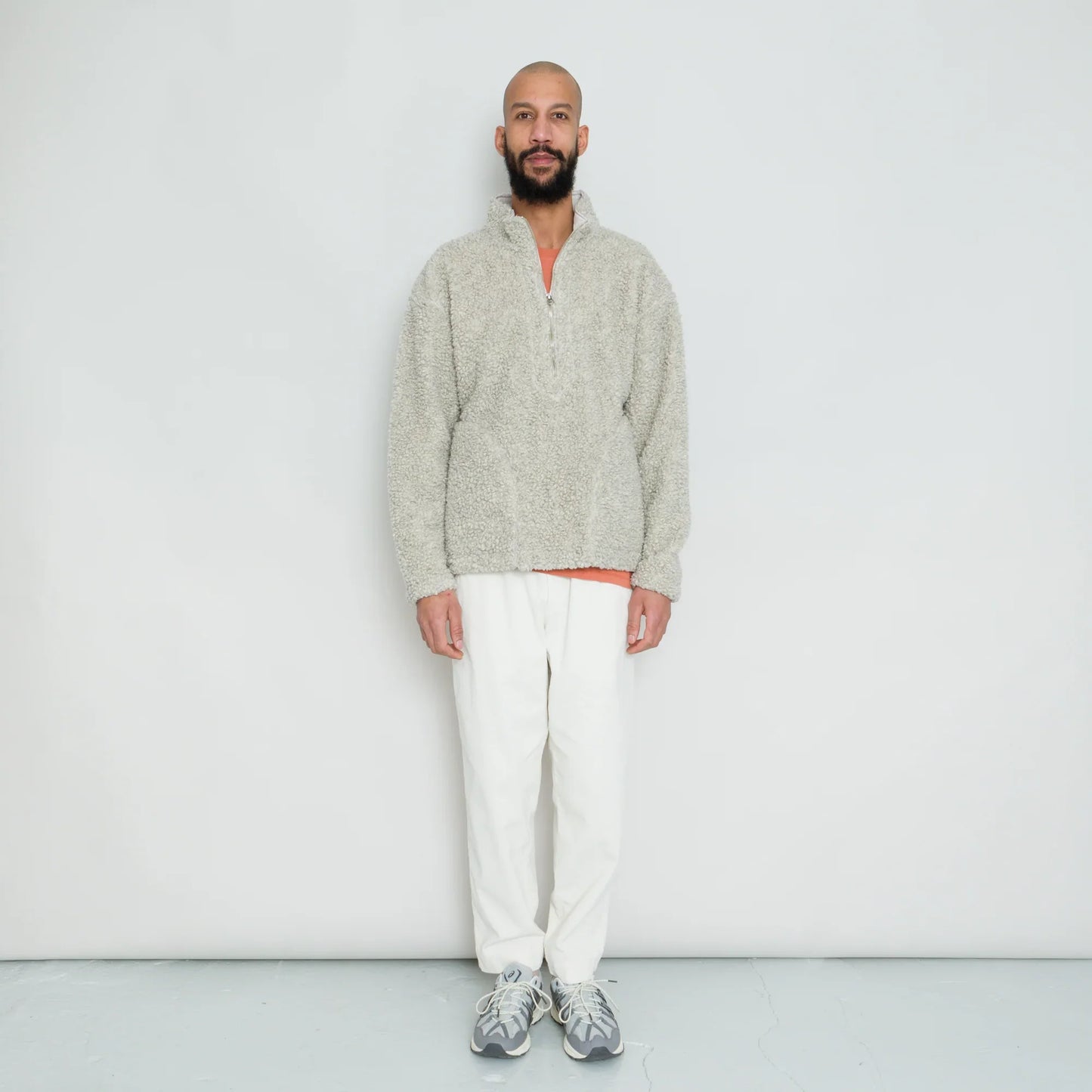 Folk Fleece Overhead Griege Curly Wool