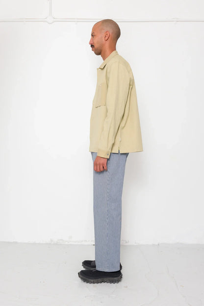 Folk Patch Overshirt Light Khaki