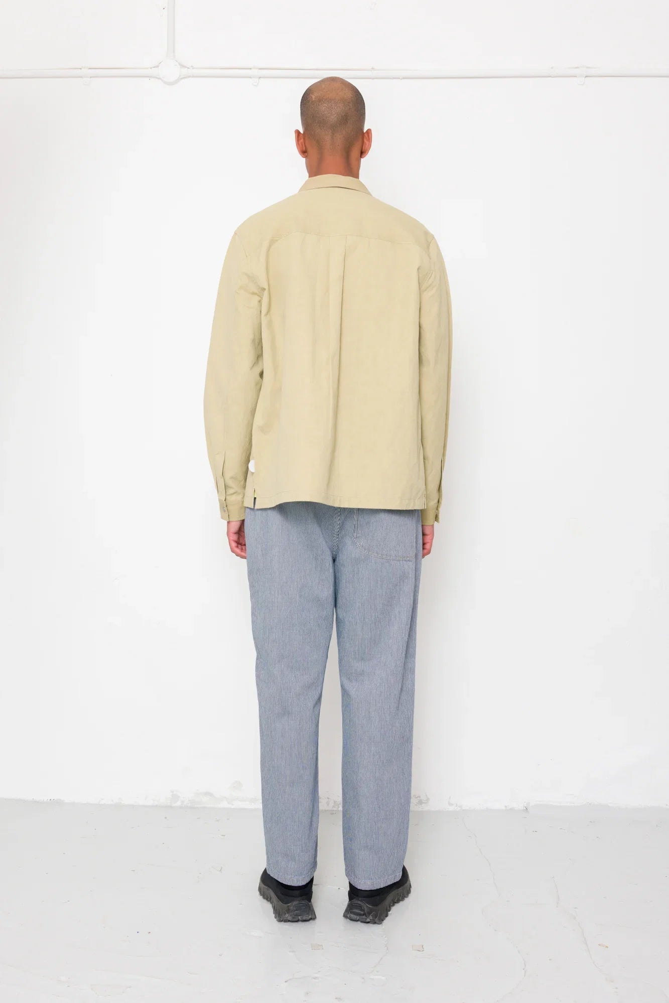 Folk Patch Overshirt Light Khaki