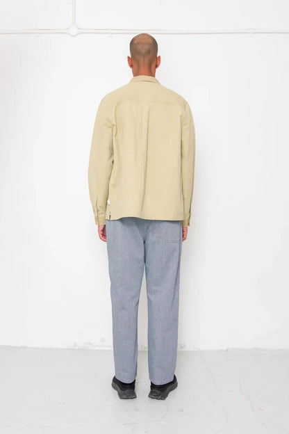 Folk Patch Overshirt Light Khaki