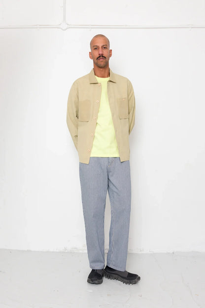 Folk Patch Overshirt Light Khaki