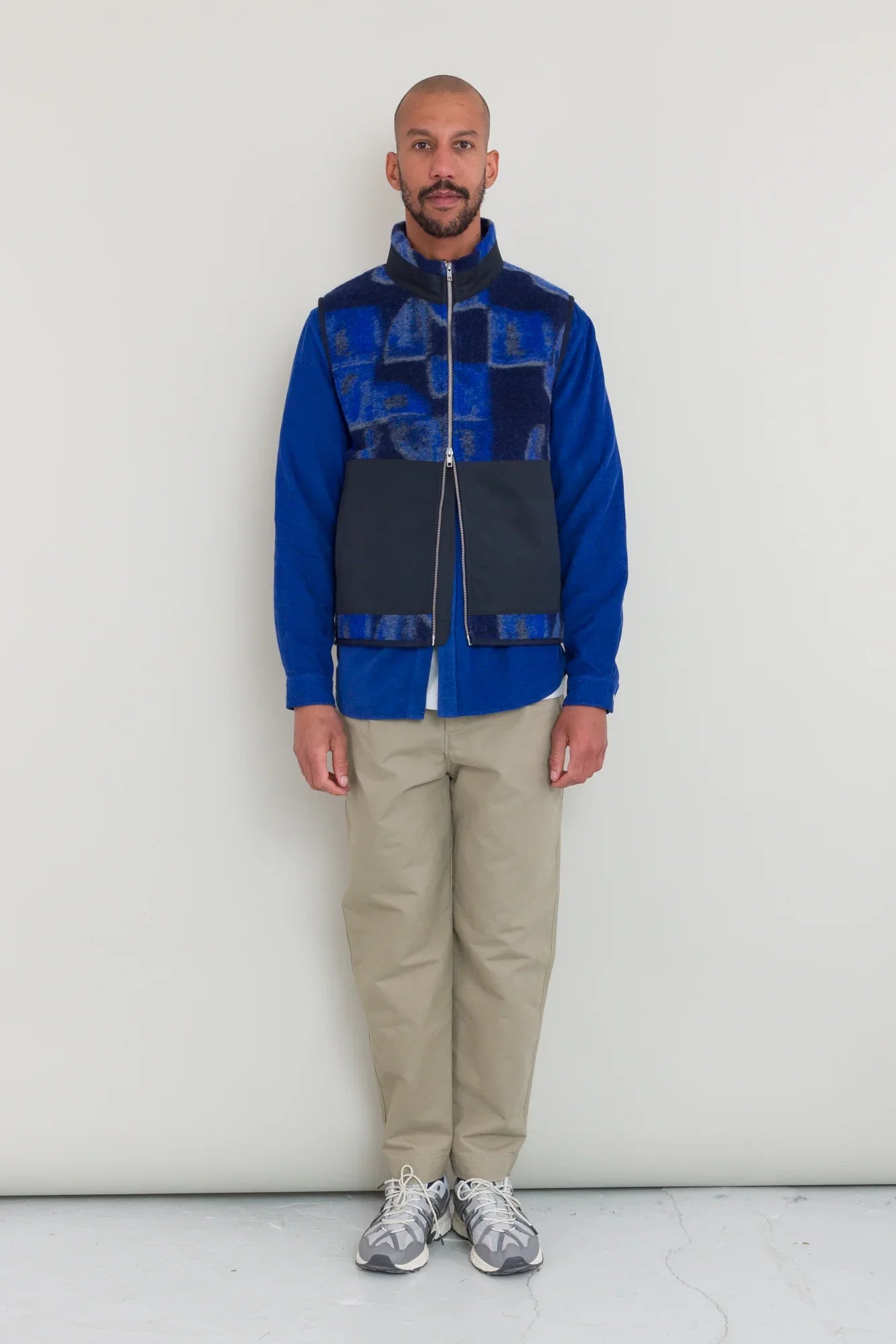 Folk Signal Gilet Blue Multi KG