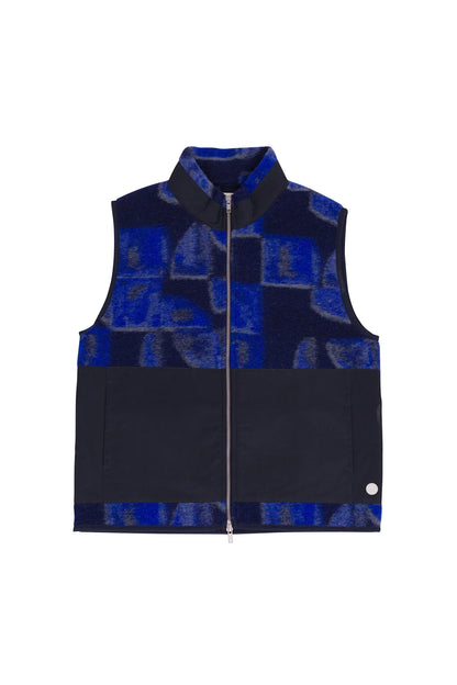 Folk Signal Gilet Blue Multi KG