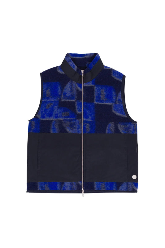 Folk Signal Gilet Blue Multi KG