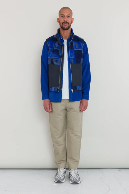 Folk Signal Gilet Blue Multi KG