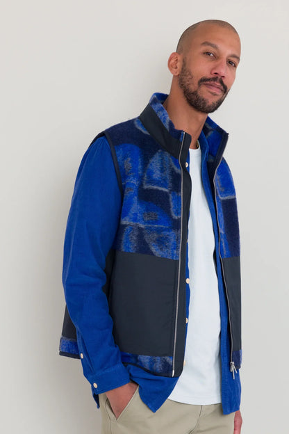 Folk Signal Gilet Blue Multi KG