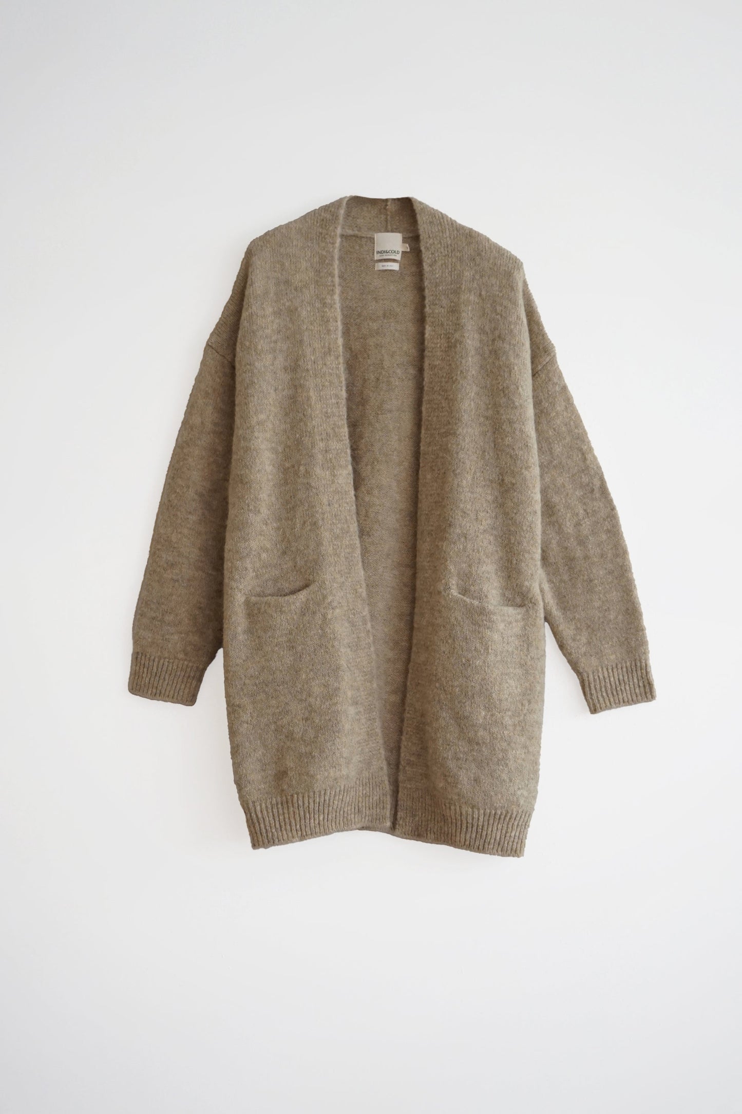 Indi & Cold Long Cardigan Beige