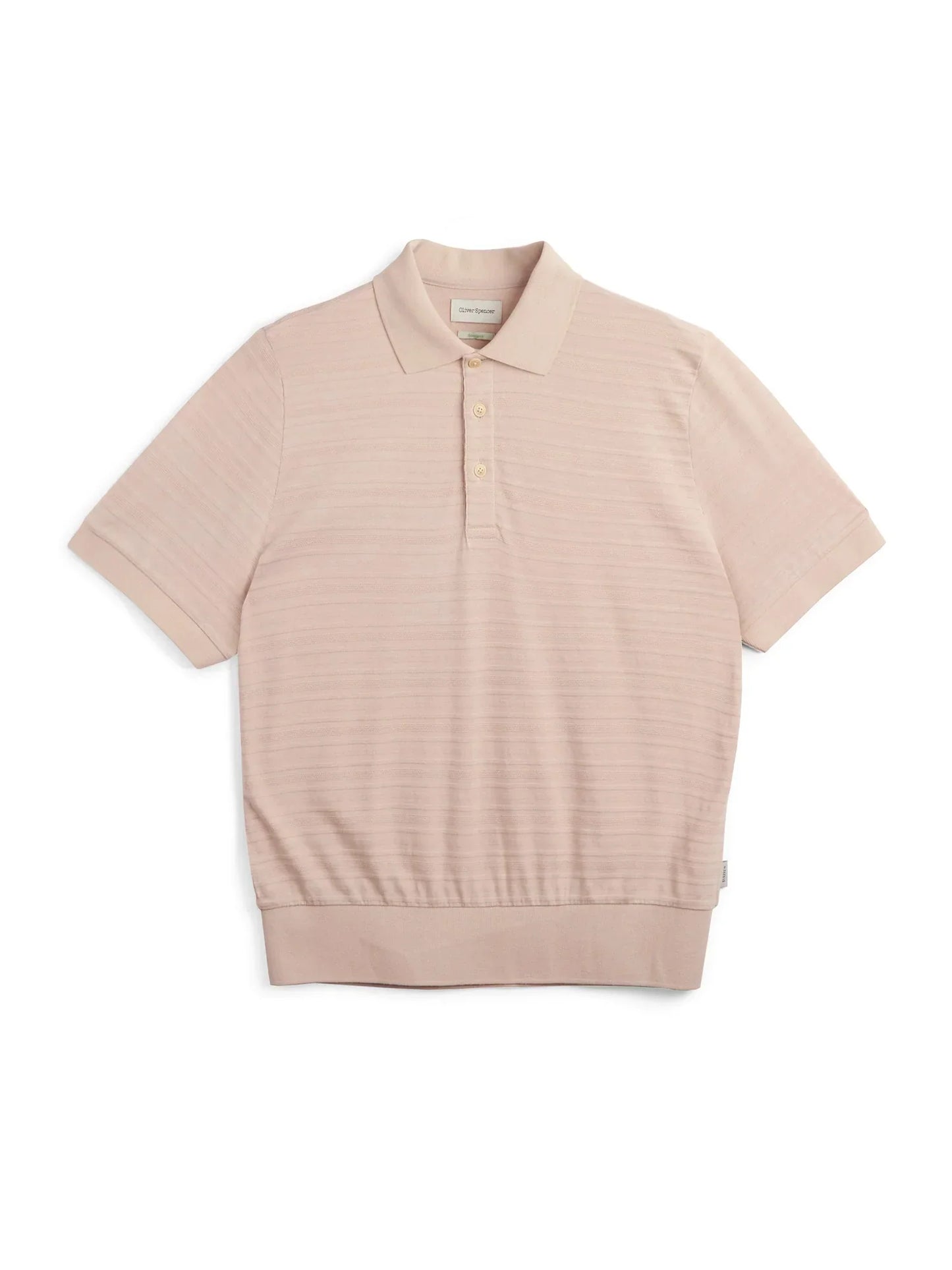 Oliver Spencer Glendale Polo Shirt Dornie Pink