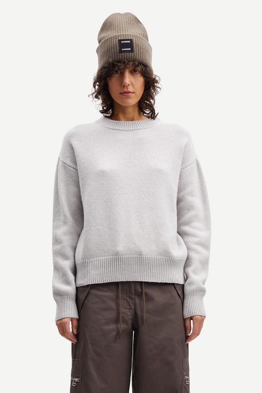 Samsoe Samsoe Marly Crew Neck Light Grey Mel.
