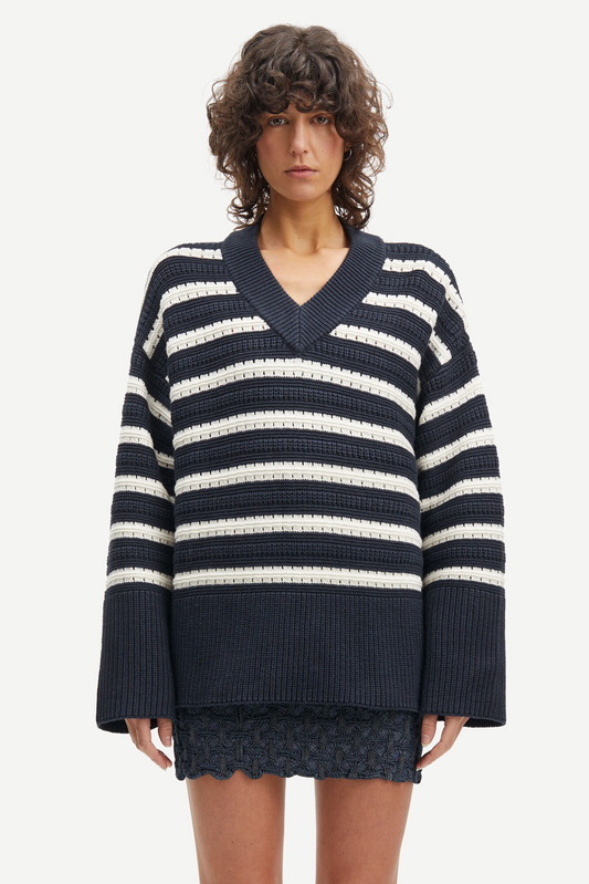 Samsoe Samsoe Raili V-Neck Sky Captain