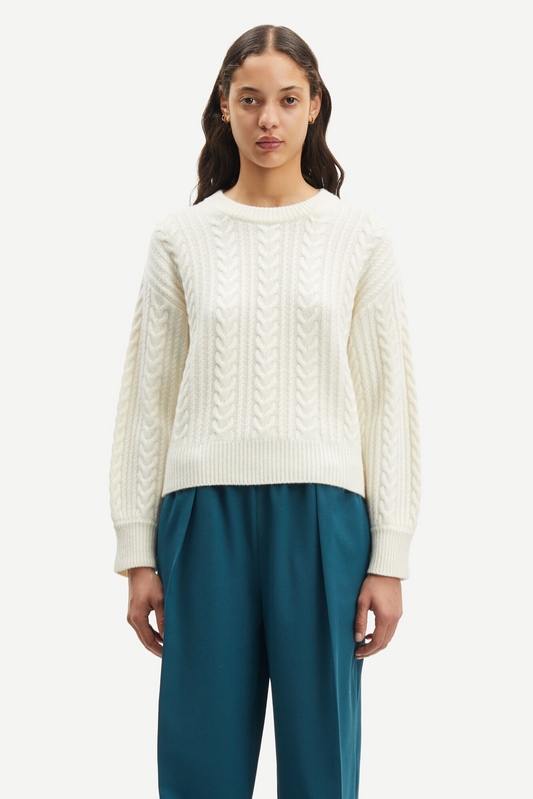 Samsoe Samsoe Amelia Crew Neck Arctic Wolf