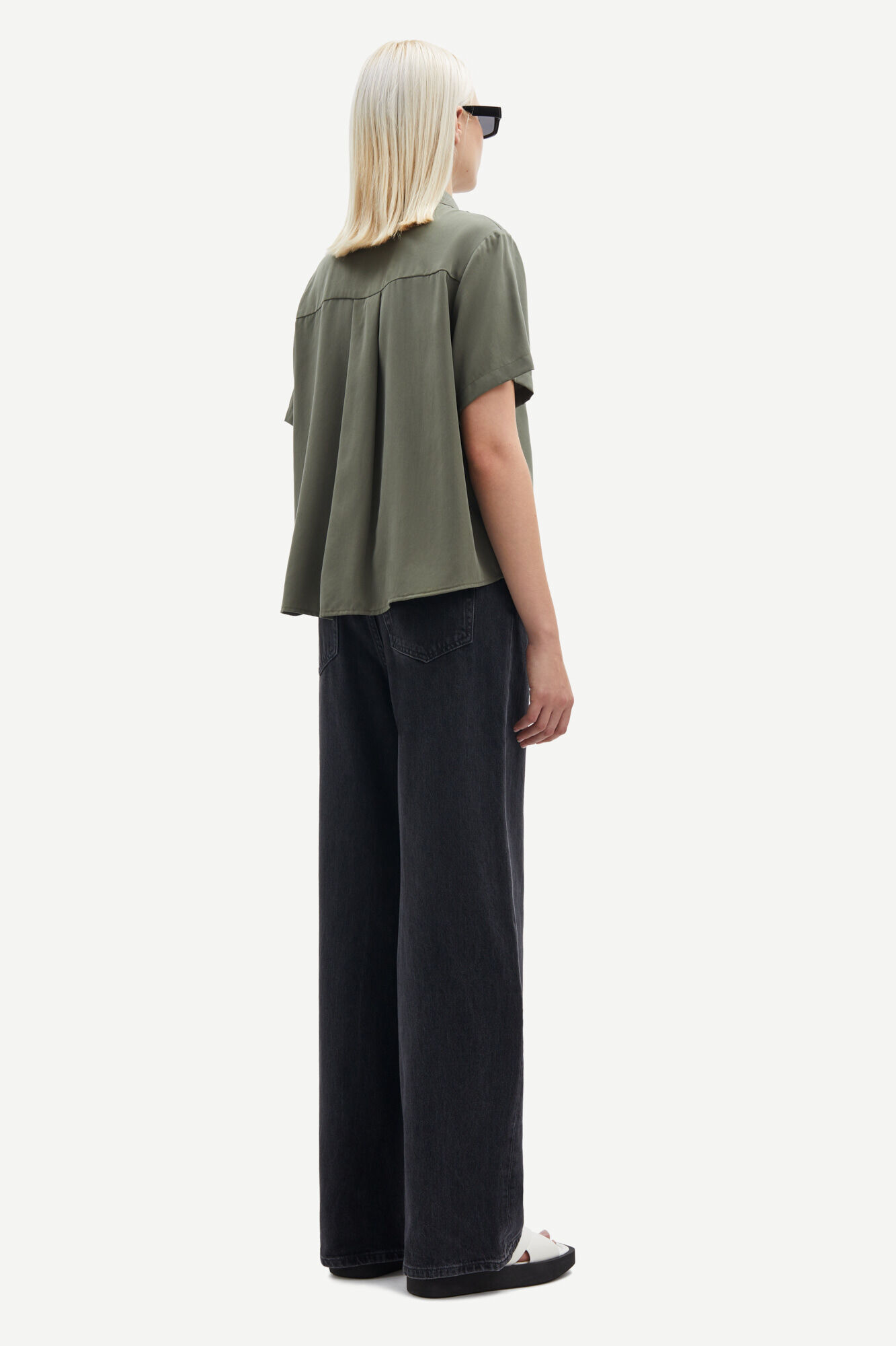 Samsoe Samsoe Mina SS Shirt Dusty Olive