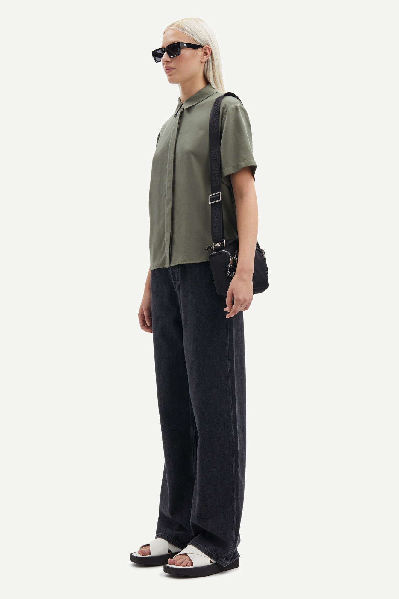 Samsoe Samsoe Mina SS Shirt Dusty Olive