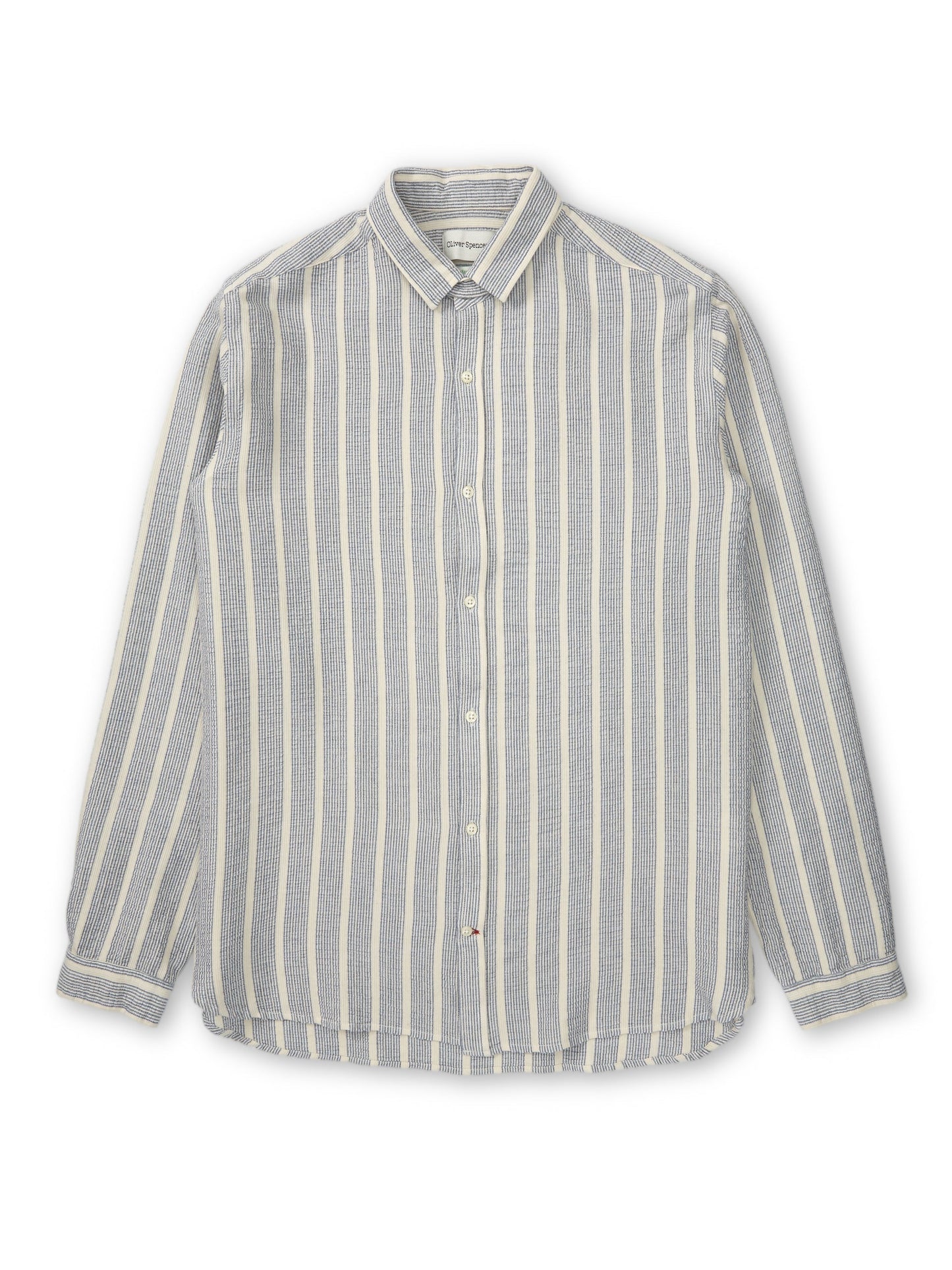 Oliver Spencer Clerkenwell Tab Shirt Blue