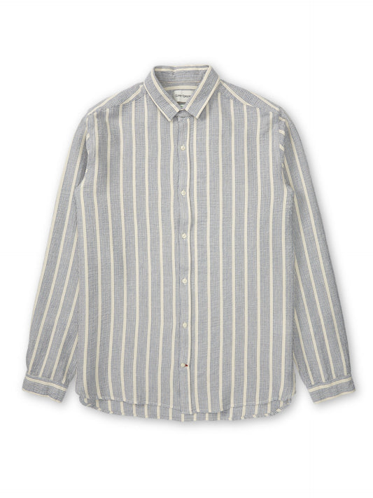 Oliver Spencer Clerkenwell Tab Shirt Blue