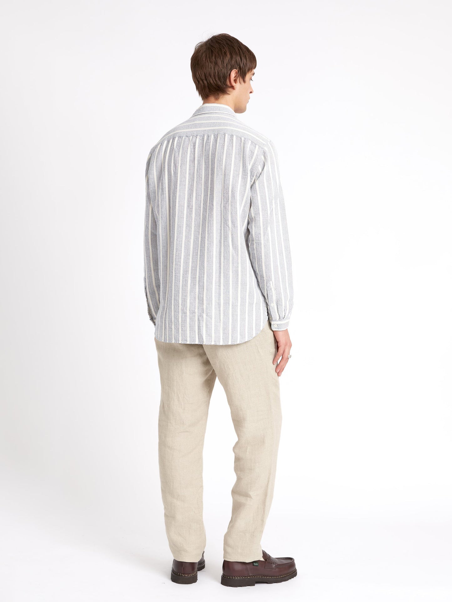 Oliver Spencer Clerkenwell Tab Shirt Blue