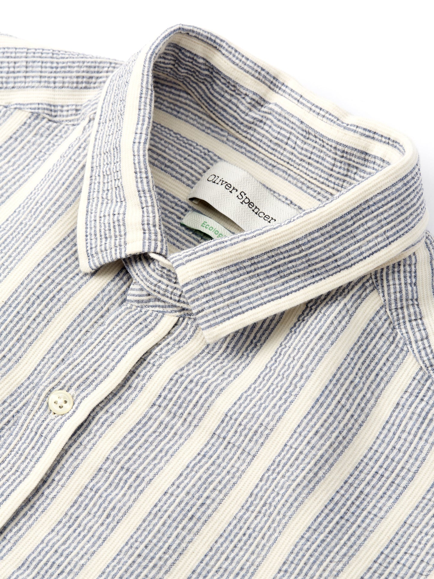 Oliver Spencer Clerkenwell Tab Shirt Blue