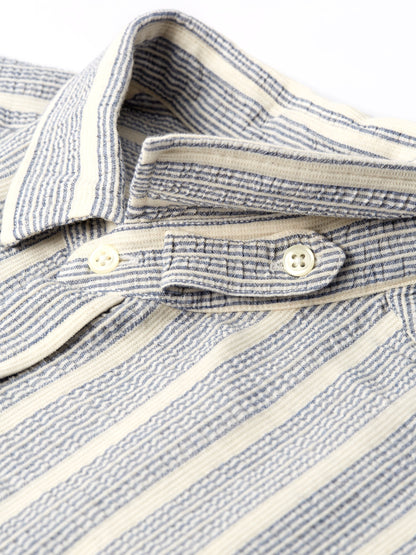 Oliver Spencer Clerkenwell Tab Shirt Blue