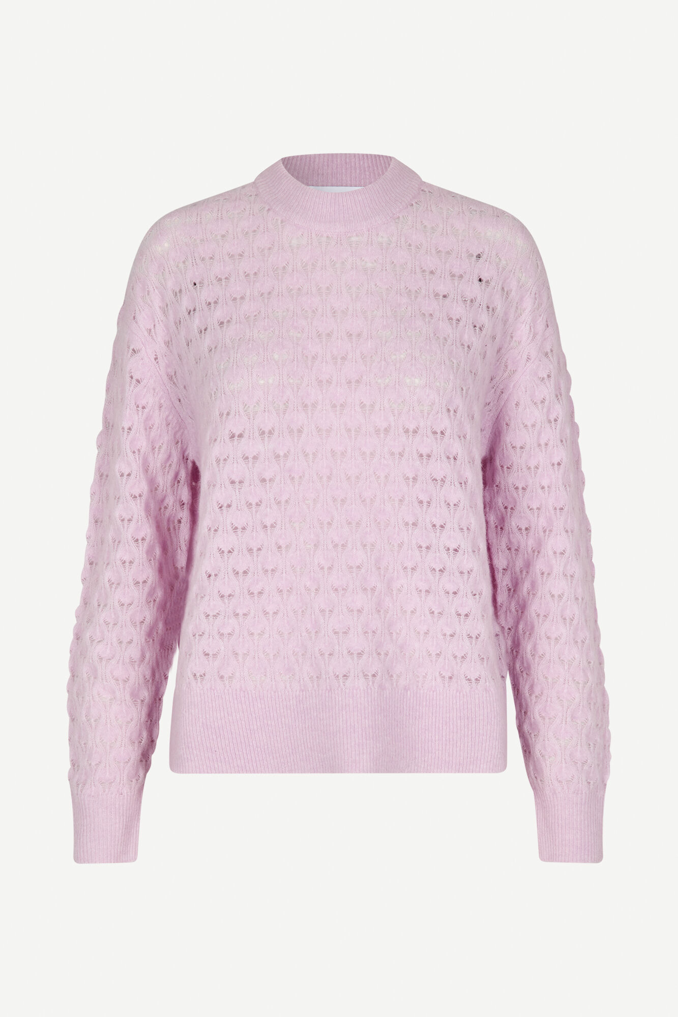 Samsoe Samsoe Saanour Pointelle Sweater Lilac Snow