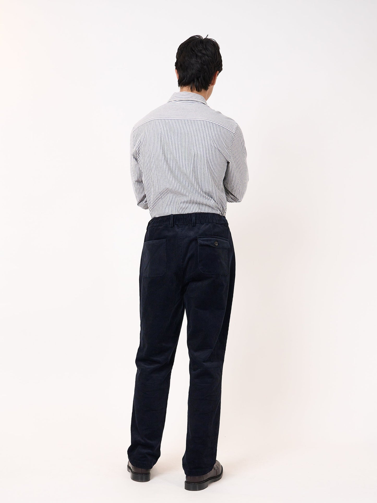 Oliver Spencer Drawstring Trousers Pitstone Cord Navy