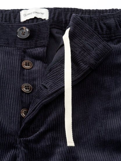 Oliver Spencer Drawstring Trousers Pitstone Cord Navy