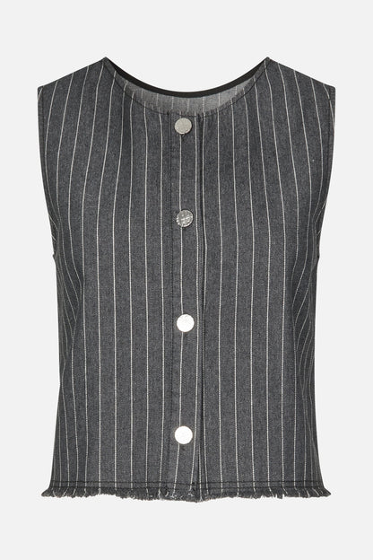 Baum Und Pferdgarten Madine Denin Top Black Pinstripe