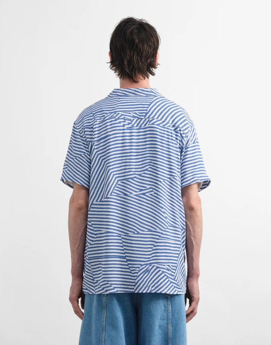 YMC Malik Shirt Blue & White