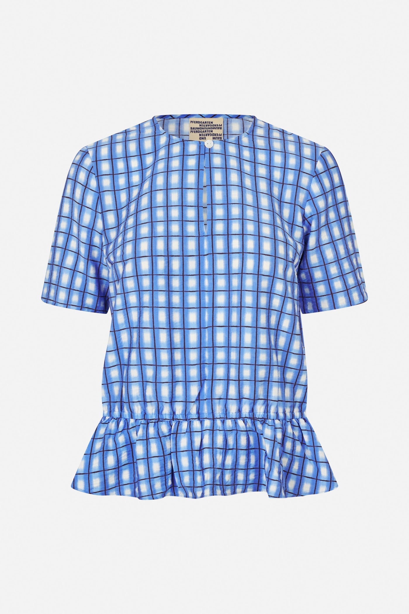 Baum Und Pferdgarten Marly Top Blue Painted Check