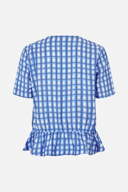 Baum Und Pferdgarten Marly Top Blue Painted Check