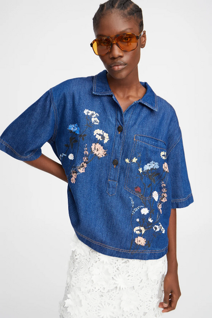 Munthe Phor Top Blue