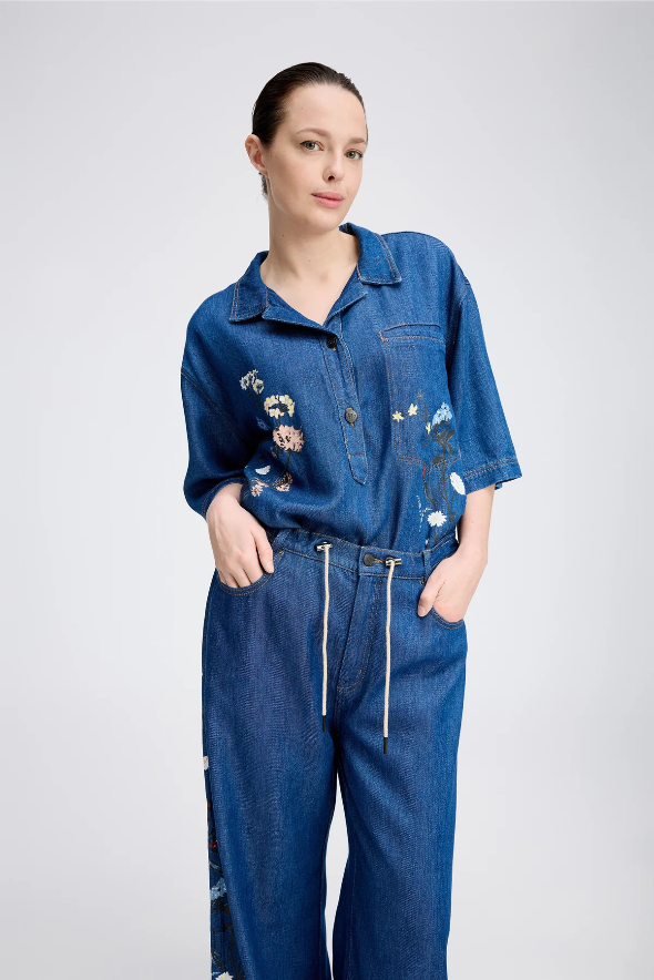 Munthe Phor Top Blue