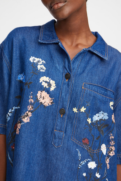 Munthe Phor Top Blue