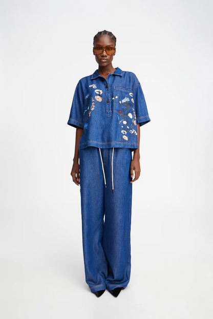 Munthe Phor Top Blue