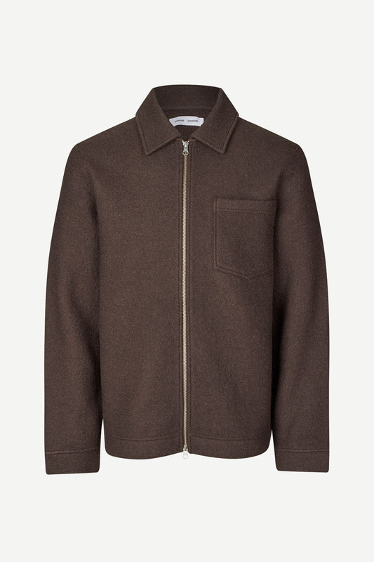 Samsoe Samsoe Hannes full zip Turkish Coffee