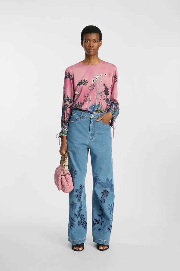 Munthe Basilia Top- Print Berry
