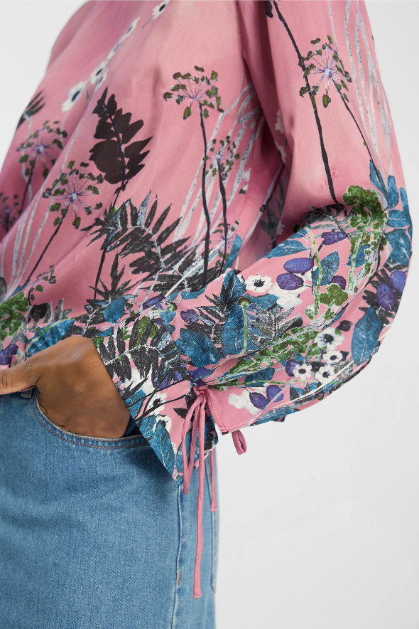 Munthe Basilia Top- Print Berry