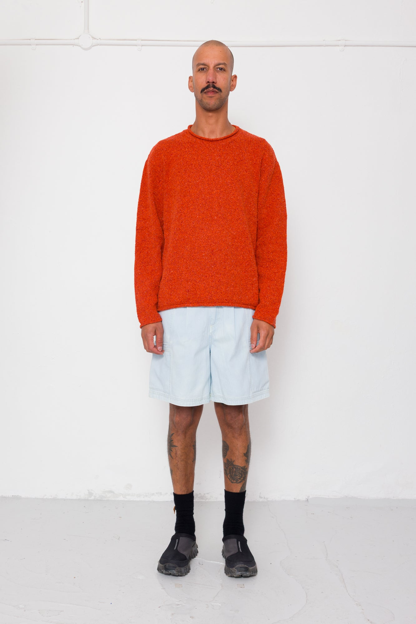 Folk Slouch Crew Red Oxide