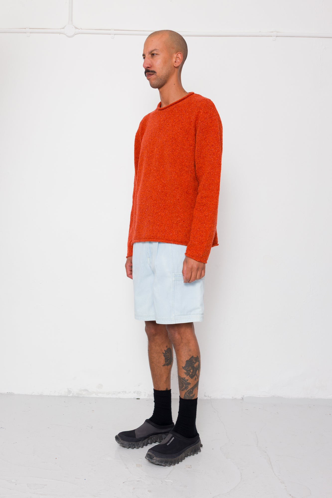 Folk Slouch Crew Red Oxide