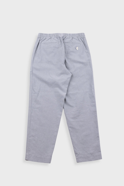 Folk Drawcord Assembly Pant Silver Grey Cotton Linen