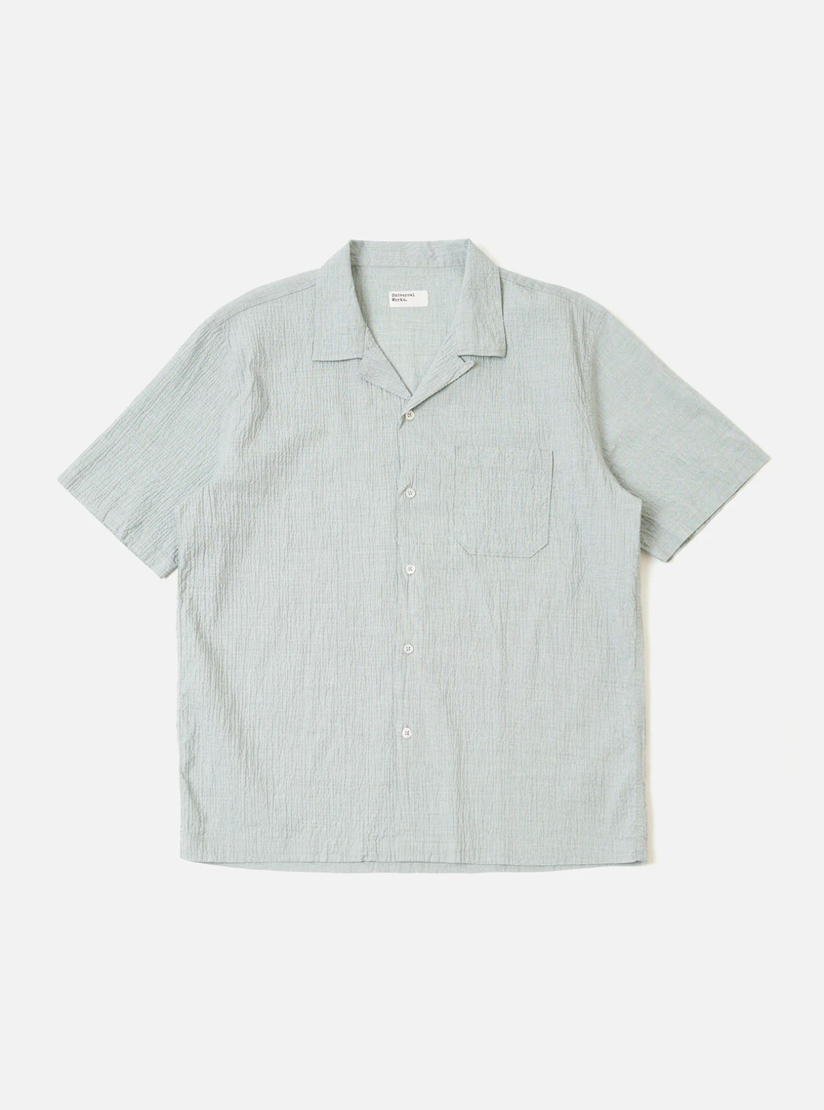Universal Works Road Shirt - Green Seersucker