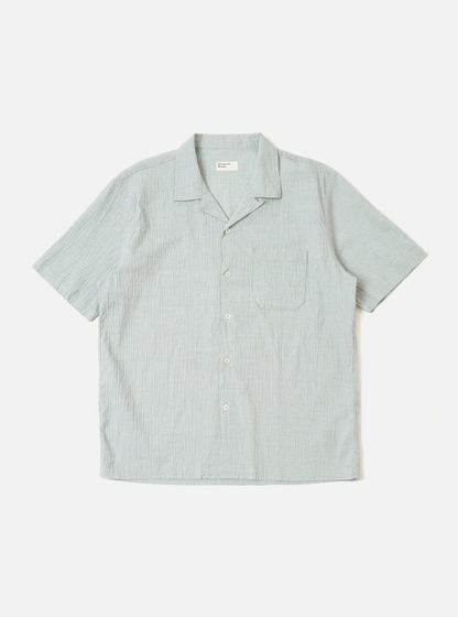 Universal Works Road Shirt - Green Seersucker