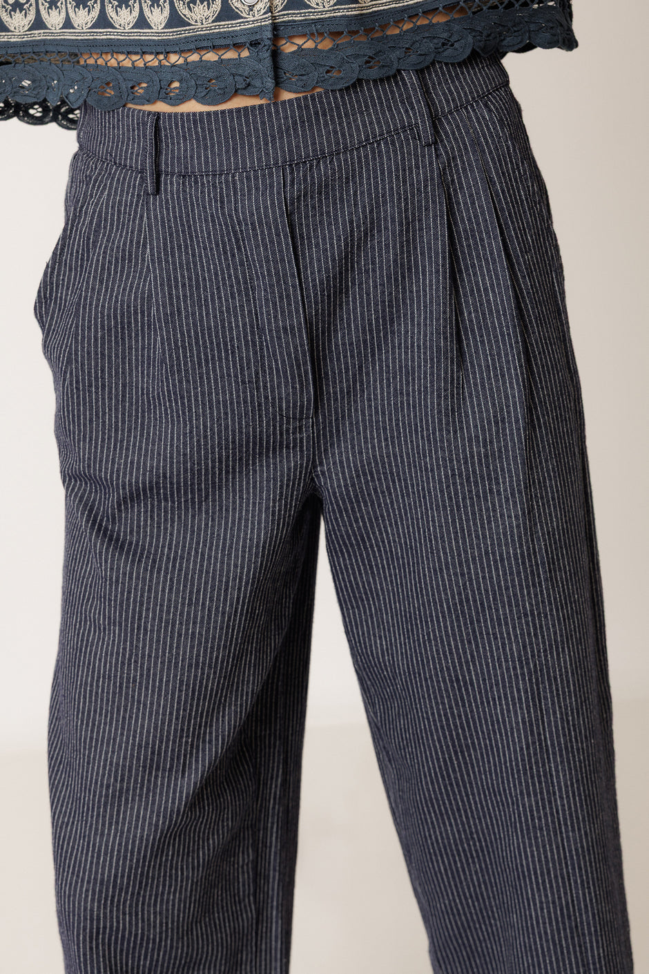 Indi & Cold Lila Indigo Trousers