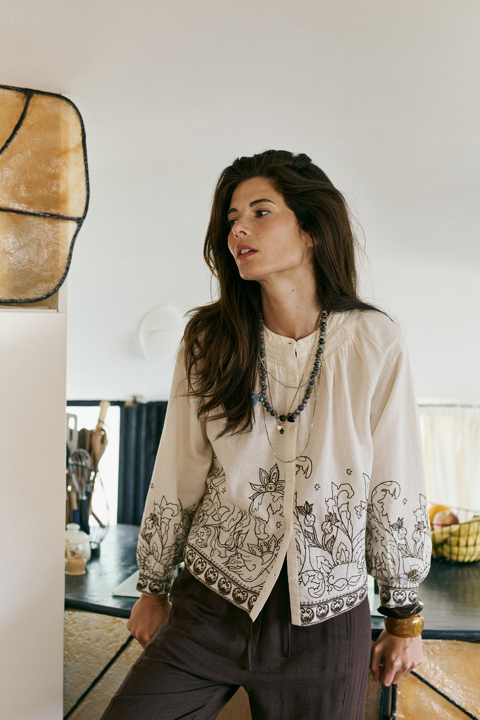 Indi & Cold Luna Ecru Shirt