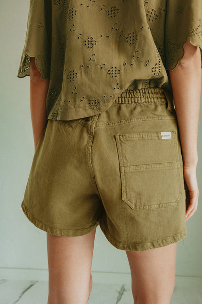 Indi & Cold Myla Khaki Bermuda Shorts