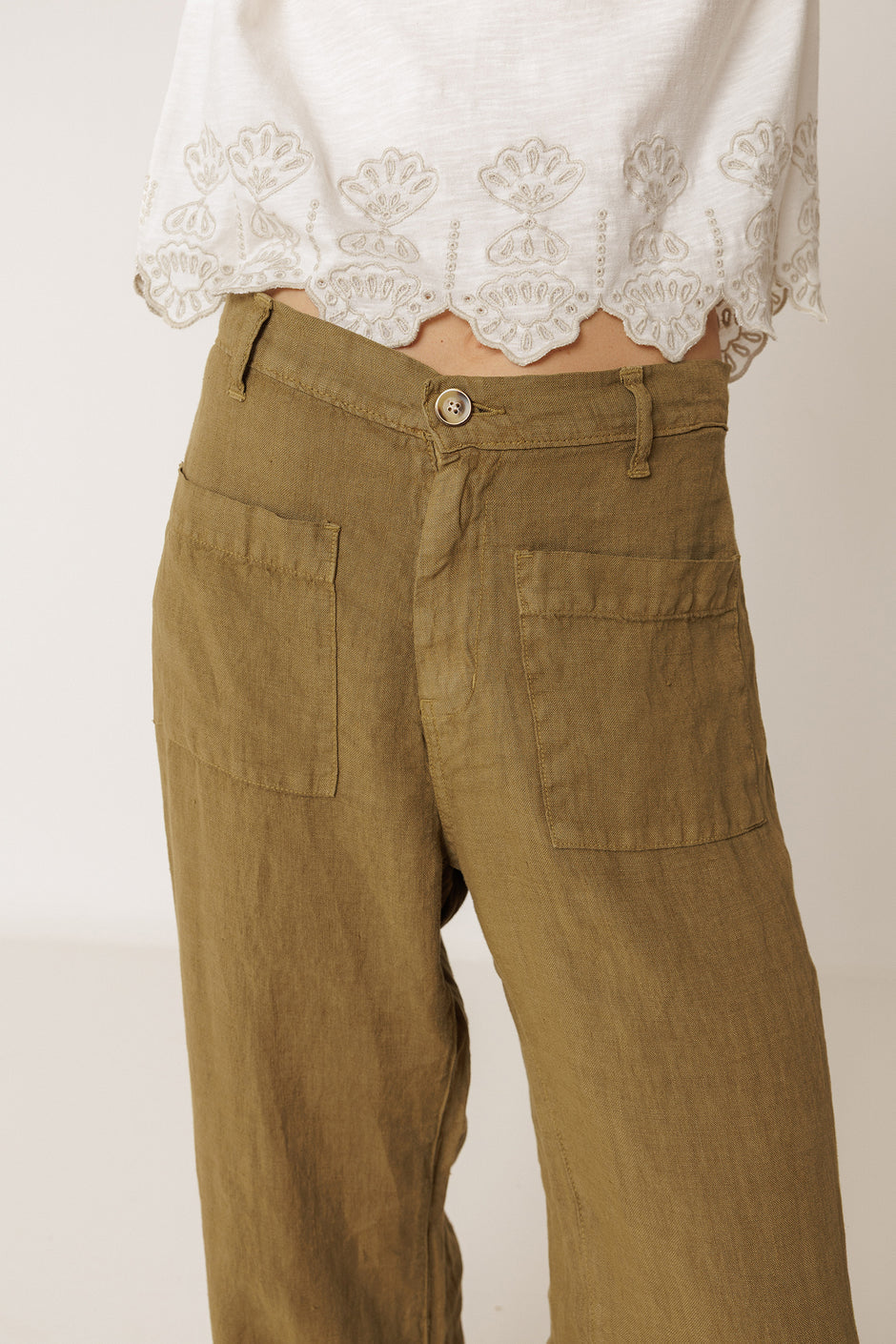 Indi & Cold Iris Khaki Trousers