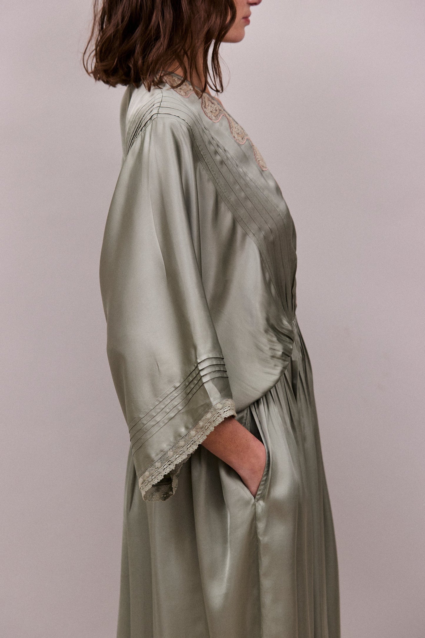 Faune Honeysuckle Dress - Sage