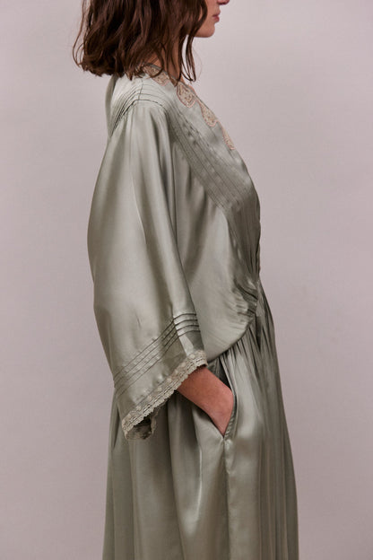 Faune Honeysuckle Dress - Sage