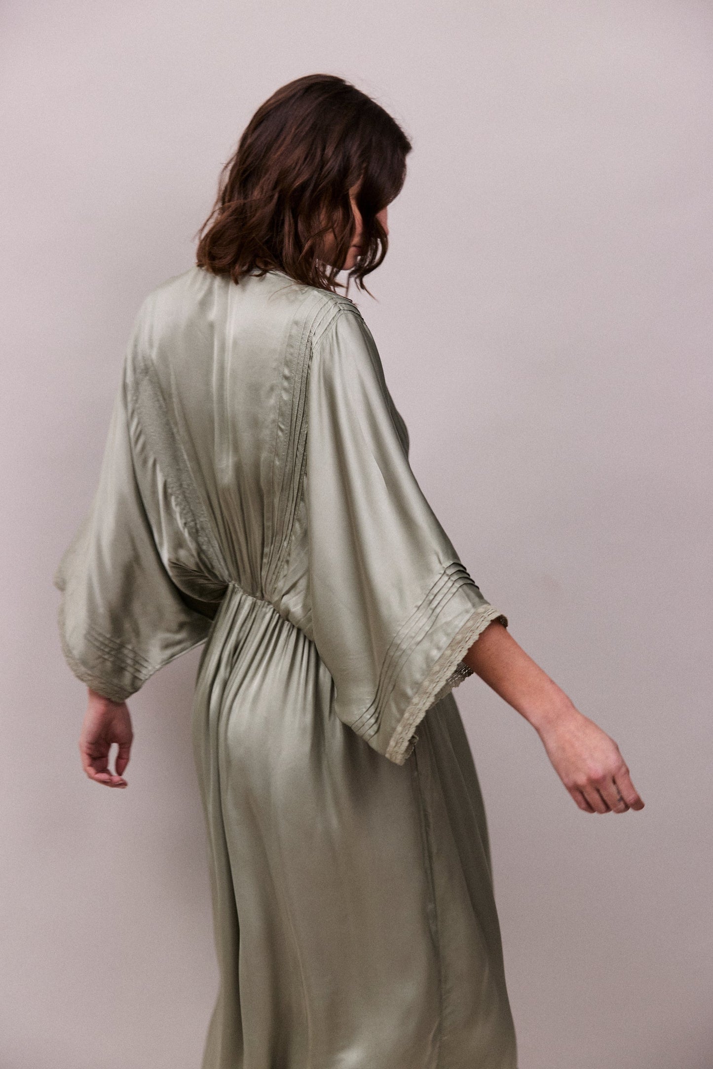 Faune Honeysuckle Dress - Sage